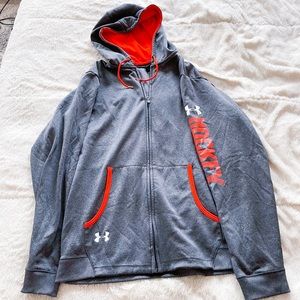 UNDER ARMOUR hockey zip up | mens large sweatshirt